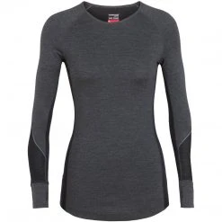 Icebreaker Women's BodyfitZone Merino 260 Zone Long Sleeve Crewe Thermal Top