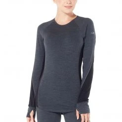 Icebreaker Women's BodyfitZone Merino 260 Zone Long Sleeve Crewe Thermal Top
