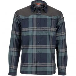Simms Fishing Men's Blacks Ford Flannel Long Sleeve Shirt - Clearance