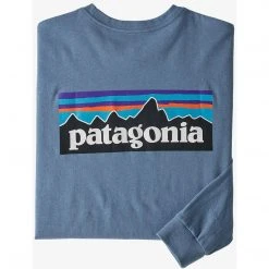 Patagonia Men's Long-Sleeved P-6 Logo Responsibili-Tee 25 Patagonia Men's Long-Sleeved P-6 Logo Responsibili-Tee