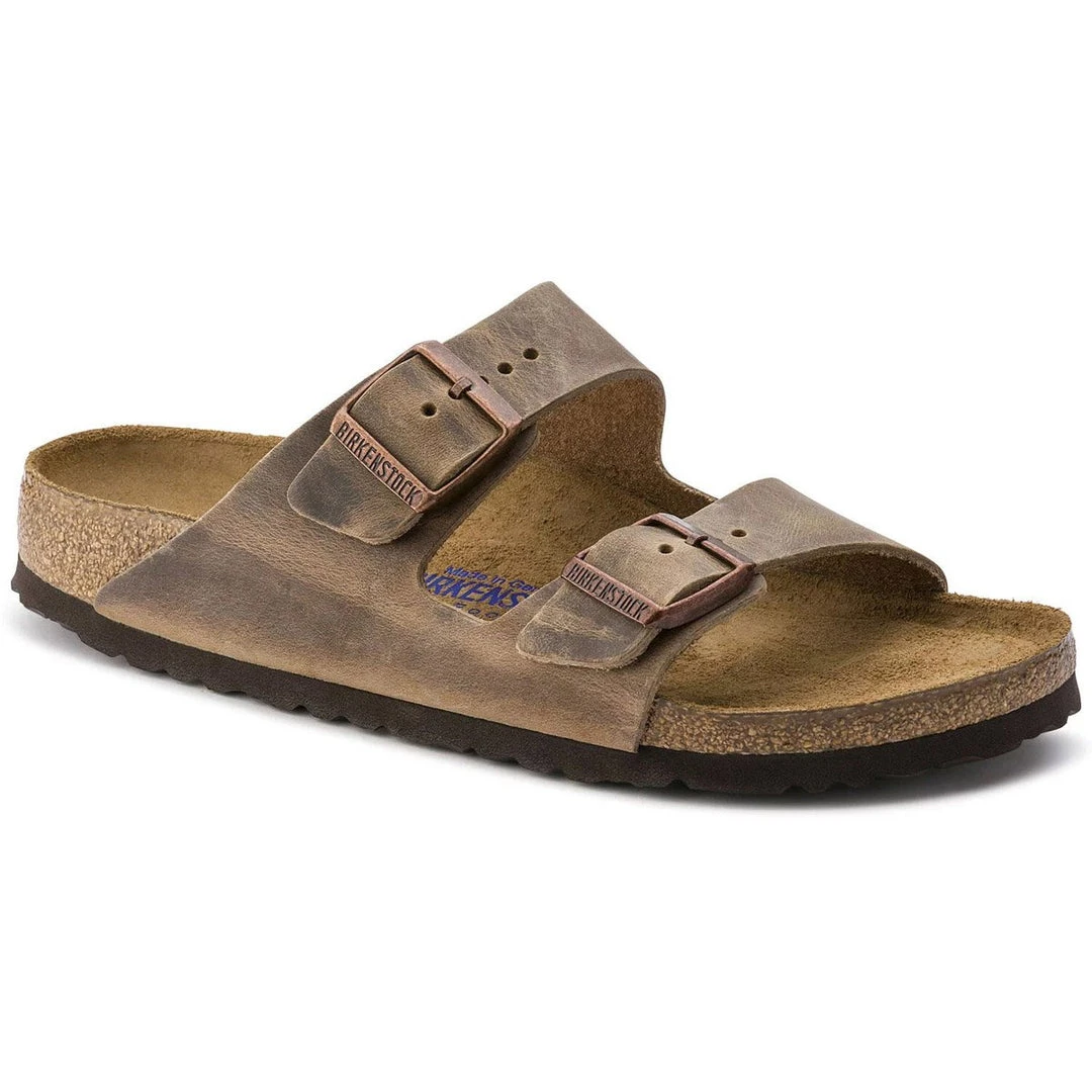 Birkenstock Men Arizona Soft Footbed Oiled Nubuck Leather 1 Birkenstock Men Arizona Soft Footbed Oiled Nubuck Leather