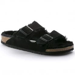 Birkenstock Women Arizona Shearling Suede Leather