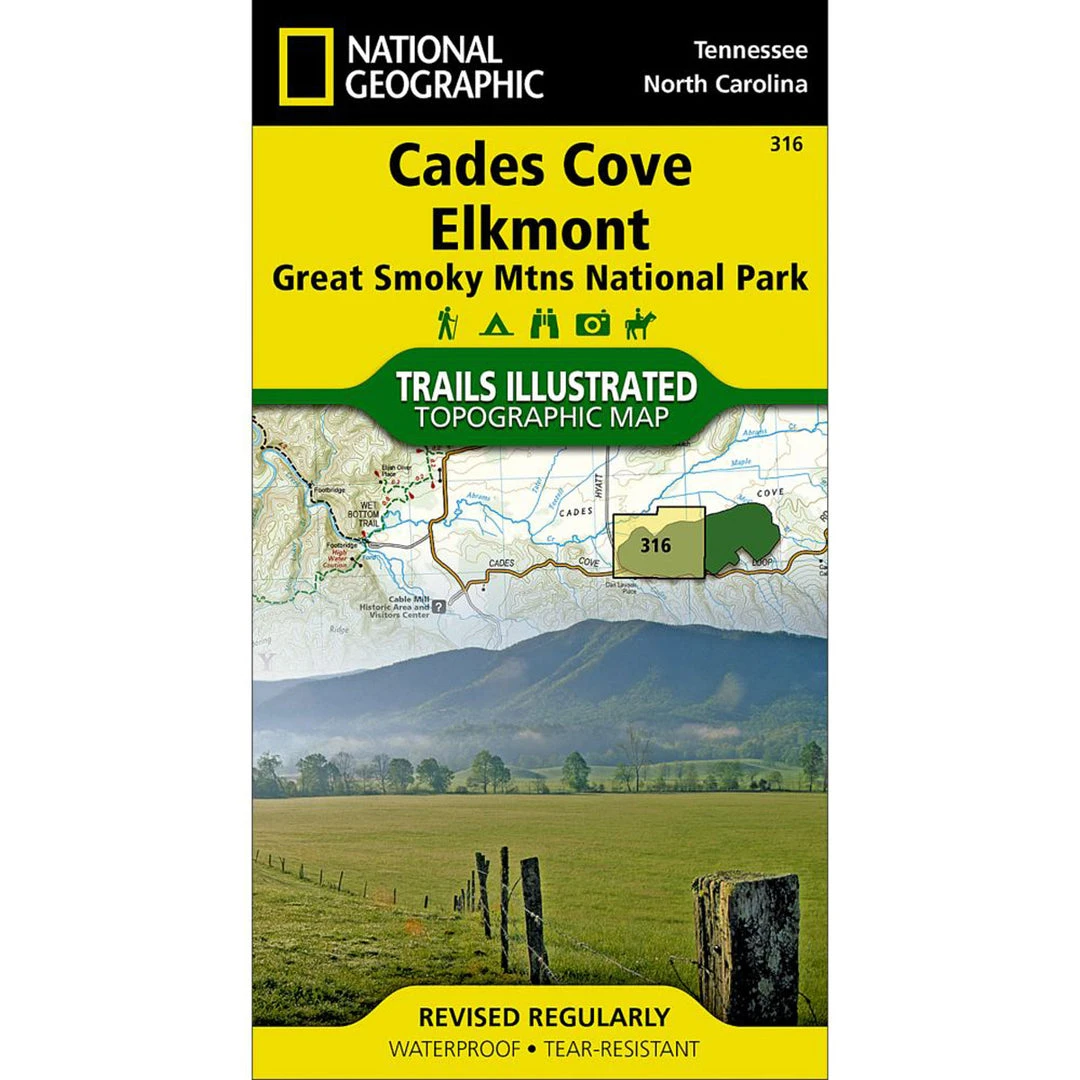 National Geographic Maps Camp & Hike Cades Cove, Elkmont: Great Smoky Mountains National Park Map 1 National Geographic Maps Camp & Hike Cades Cove, Elkmont: Great Smoky Mountains National Park Map