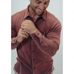 The Normal Brand Men's Puremeso Acid Wash Button Up Shirt