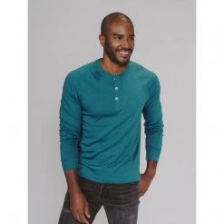 The Normal Brand Men's Puremeso Raglan Henley
