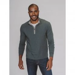 The Normal Brand Men's Puremeso Quarter Zip Pullover 46 The Normal Brand Men's Puremeso Quarter Zip Pullover