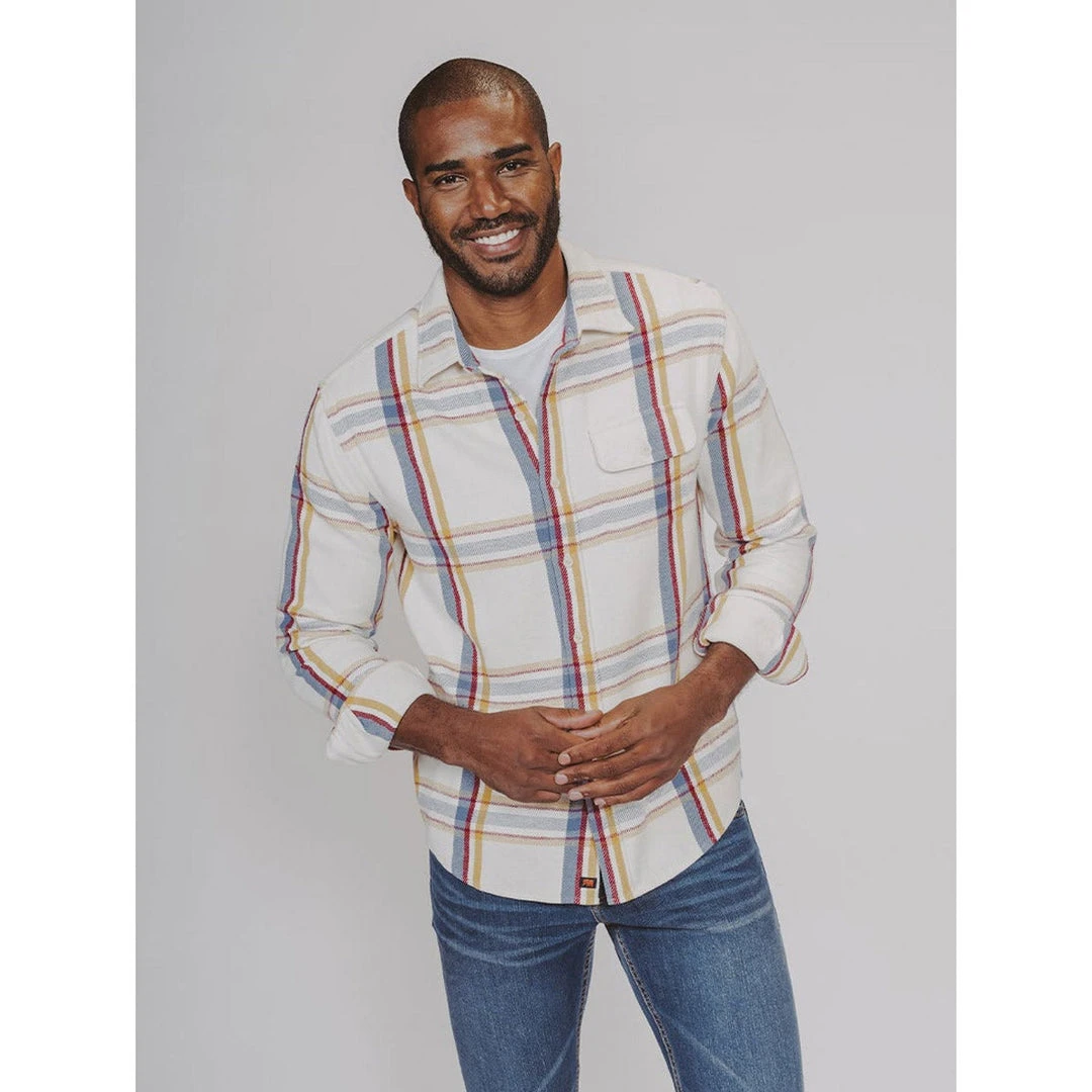 The Normal Brand Men's Boone Heavy Brushed Twill Overshirt 2 The Normal Brand Men's Boone Heavy Brushed Twill Overshirt