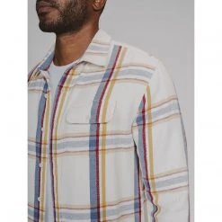 The Normal Brand Men's Boone Heavy Brushed Twill Overshirt 12 The Normal Brand Men's Boone Heavy Brushed Twill Overshirt