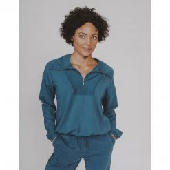 The Normal Brand Women's Classic Terry Looped Half Zip