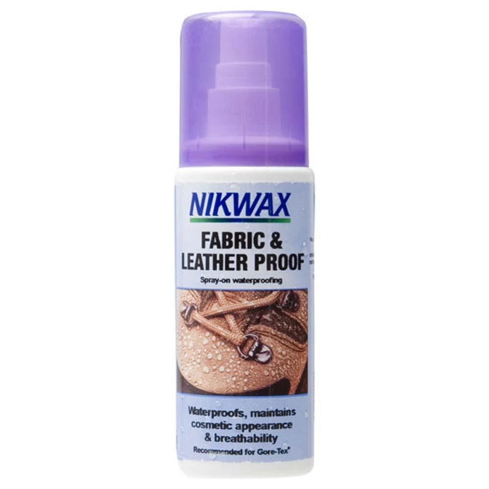 NikWax Fabric & Leather Proof Spray-On Shoe And Boot Waterproofing 4.2oz 1 NikWax Fabric & Leather Proof Spray-On Shoe And Boot Waterproofing 4.2oz