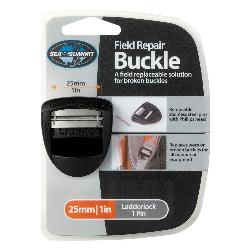 Sea To Summit Camp & Hike Field Repair Buckle-Side Release-1 Pin-1"/25mm Ladderlock 1 Sea To Summit Camp & Hike Field Repair Buckle-Side Release-1 Pin-1"/25mm Ladderlock