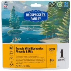 Backpacker's Pantry Camp & Hike Granola W/ Blueberries, Almonds & Milk
