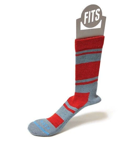 FITS Men Light Hiker Striped Crew Socks 4 FITS Men Light Hiker Striped Crew Socks