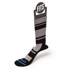 FITS Men Light Hiker Striped Crew Socks
