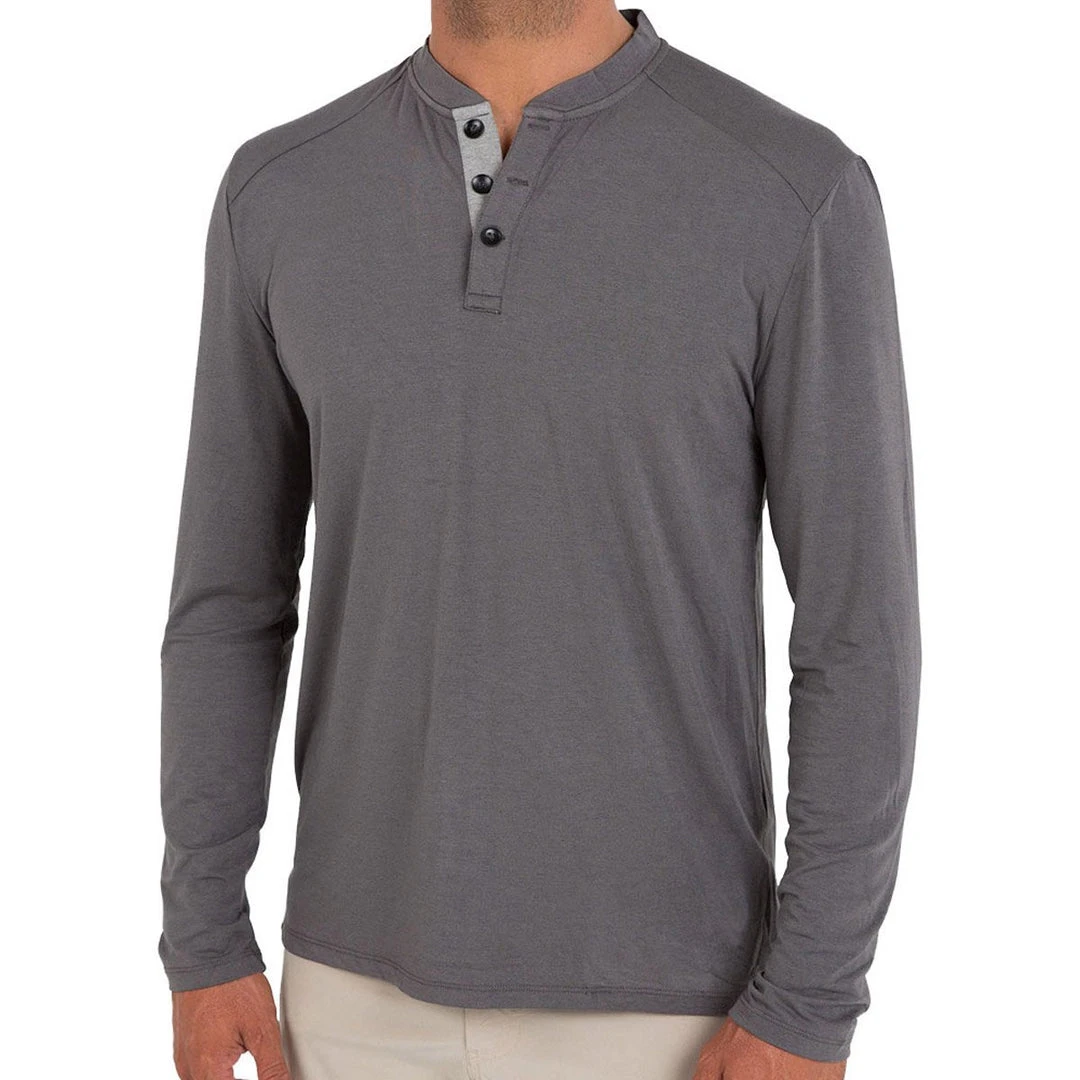 Free Fly Men's Bamboo Flex Henley 6 Free Fly Men's Bamboo Flex Henley