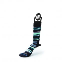 FITS Medium Hiker Striped Crew Socks Men
