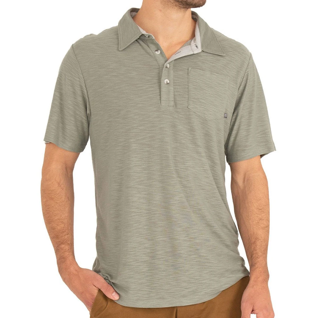Free Fly Men's Bamboo Slub Polo 1 Free Fly Men's Bamboo Slub Polo