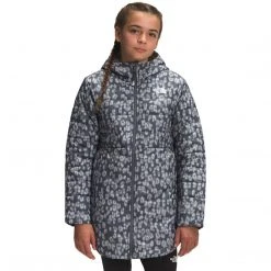 The North Face Kids Girls' Printed Reversible Mossbud Swirl Parka
