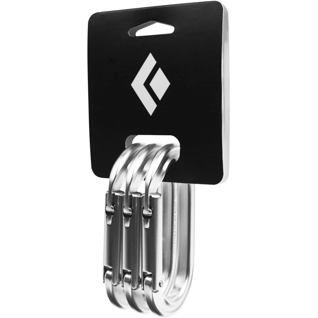 Black Diamond Oval Keylock 3 Pack Climb 1 Black Diamond Oval Keylock 3 Pack Climb
