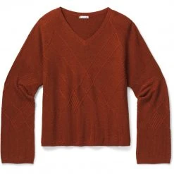 Smartwool Women's Shadow Pine Cable V-Neck Sweater - Clearance