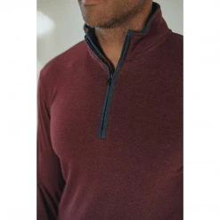 The Normal Brand Men's Puremeso Quarter Zip Pullover 44 The Normal Brand Men's Puremeso Quarter Zip Pullover