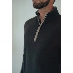 The Normal Brand Men's Puremeso Quarter Zip Pullover 31 The Normal Brand Men's Puremeso Quarter Zip Pullover