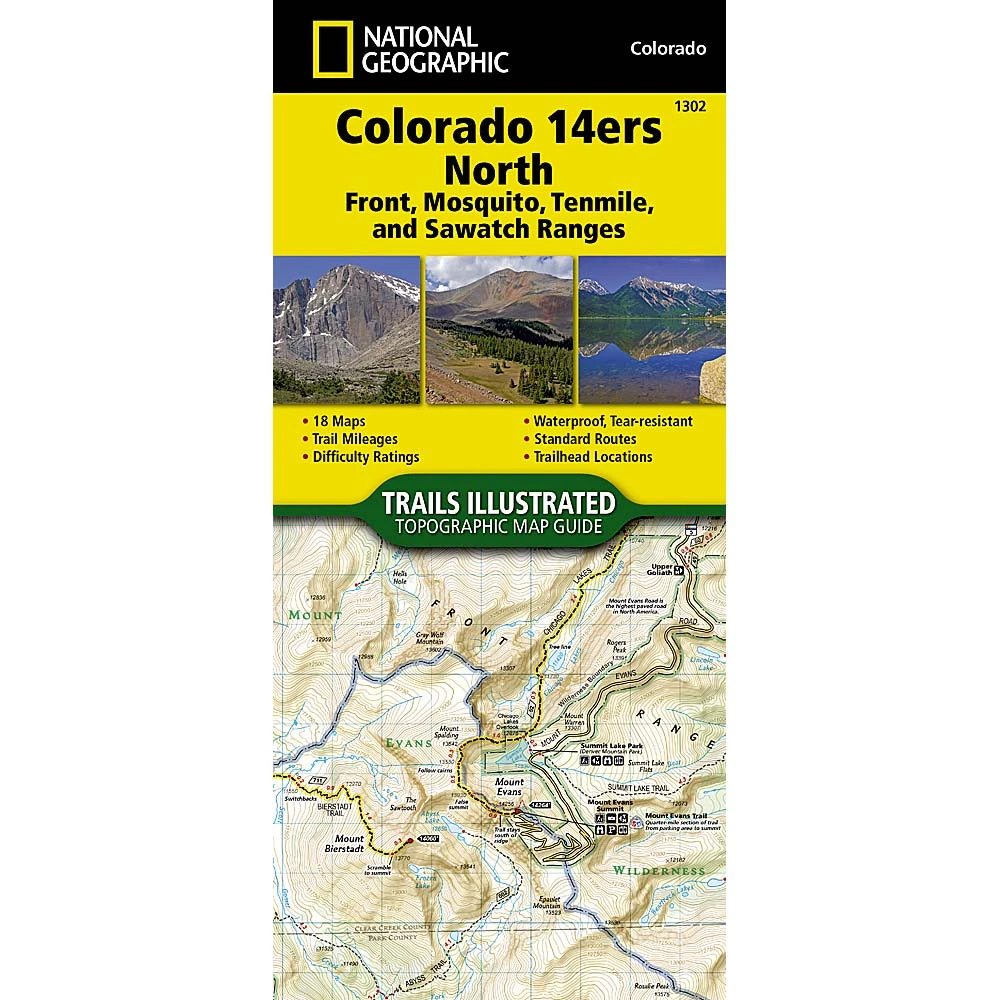 National Geographic Maps Trails Illustrated Map: Colorado 14ers North (Sawatch, Mosquito, And Front Ranges) 1 National Geographic Maps Trails Illustrated Map: Colorado 14ers North (Sawatch, Mosquito, And Front Ranges)