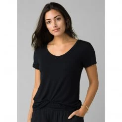 PrAna Women's Foundation Short Sleeve V-neck