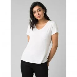 PrAna Women's Foundation Short Sleeve V-neck