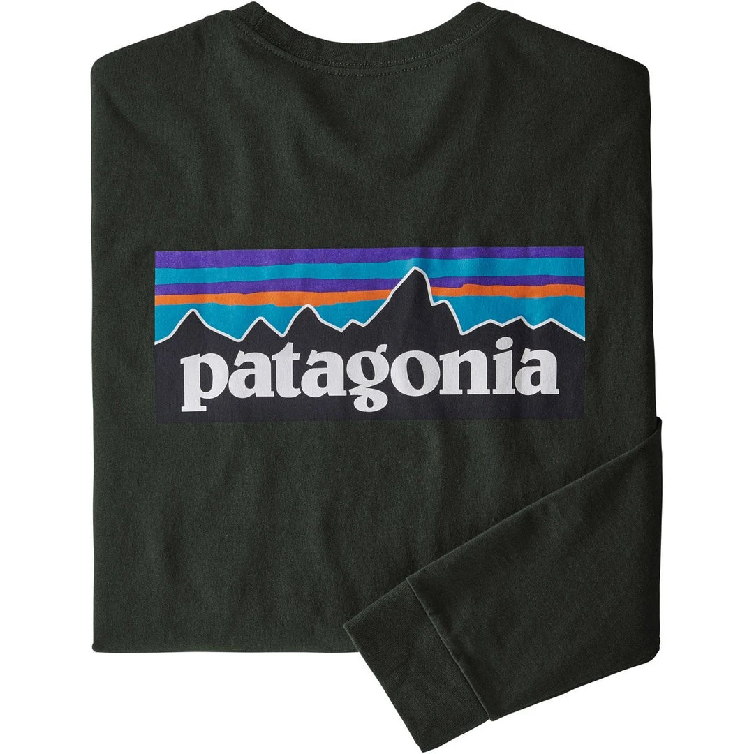 Patagonia Men's Long-Sleeved P-6 Logo Responsibili-Tee 6 Patagonia Men's Long-Sleeved P-6 Logo Responsibili-Tee