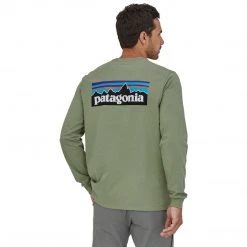 Patagonia Men's Long-Sleeved P-6 Logo Responsibili-Tee 35 Patagonia Men's Long-Sleeved P-6 Logo Responsibili-Tee