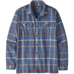 Patagonia Men's Long-Sleeved Organic Cotton Midweight Fjord Flannel Shirt - Clearance