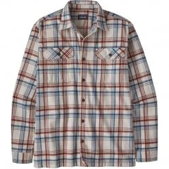 Patagonia Men's Long-Sleeved Organic Cotton Midweight Fjord Flannel Shirt - Clearance