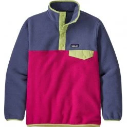 Patagonia Girls' Lightweight Synchilla Snap-T Pullover - Clearance Kids