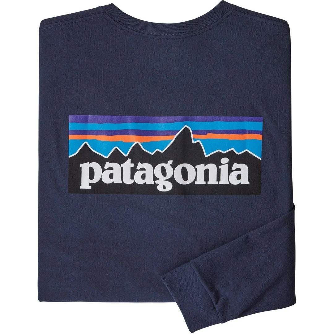 Patagonia Men's Long-Sleeved P-6 Logo Responsibili-Tee 5 Patagonia Men's Long-Sleeved P-6 Logo Responsibili-Tee