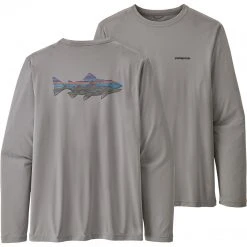 Patagonia Men's Long-Sleeved Cap Cool Daily Fish Graphic Shirt - Clearance