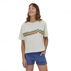Patagonia Women's Ridge Rise Stripe Organic Easy Cut Tee