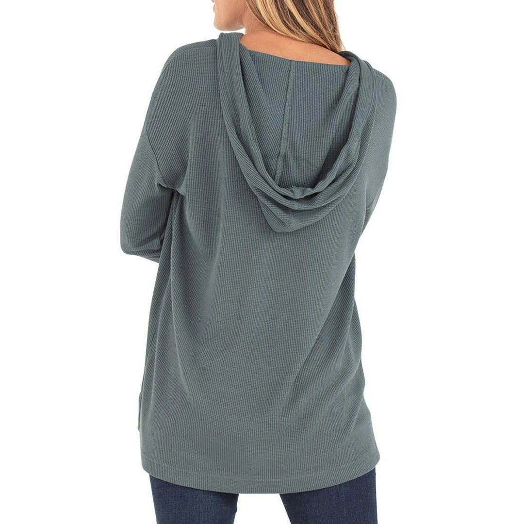 Free Fly Women's Bamboo Waffle Hoody 2 Free Fly Women's Bamboo Waffle Hoody