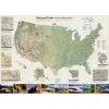 National Geographic Maps Wall Map: National Parks Of The United States, Tubed Camp & Hike