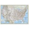 National Geographic Maps Wall Map: United States Classic, Tubed Camp & Hike