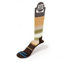 FITS Women's Casual Gradient Stripe Crew Socks