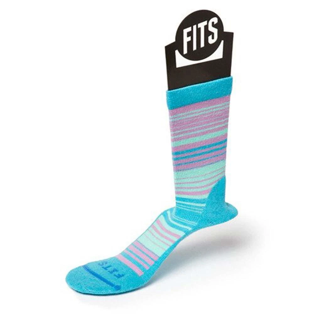 FITS Women's Casual Infinity Stripe Crew Socks 1 FITS Women's Casual Infinity Stripe Crew Socks