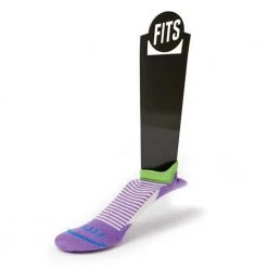 FITS Women's Ultra Light Runner Striped No Show Socks