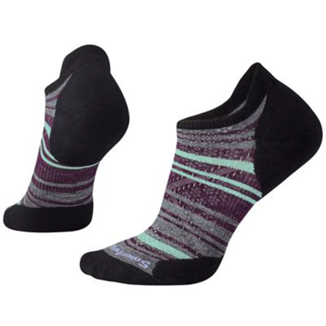 Smartwool Women's PhD Run Light Elite Striped Micro Socks 2 Smartwool Women's PhD Run Light Elite Striped Micro Socks