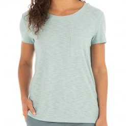 Free Fly Women's Bamboo Slub Channel Pocket Tee