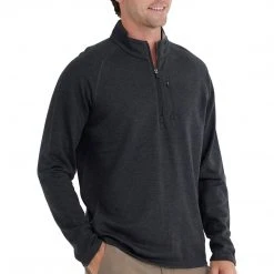 Free Fly Men's Bamboo Heritage Fleece Quarter Zip